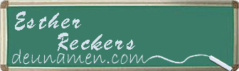Esther Reckers Visitenkarte